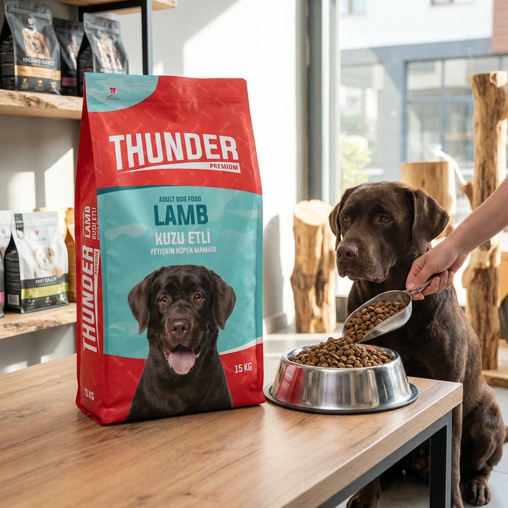 Thunder Kuzulu Yetişkin Köpek Maması 15 KG