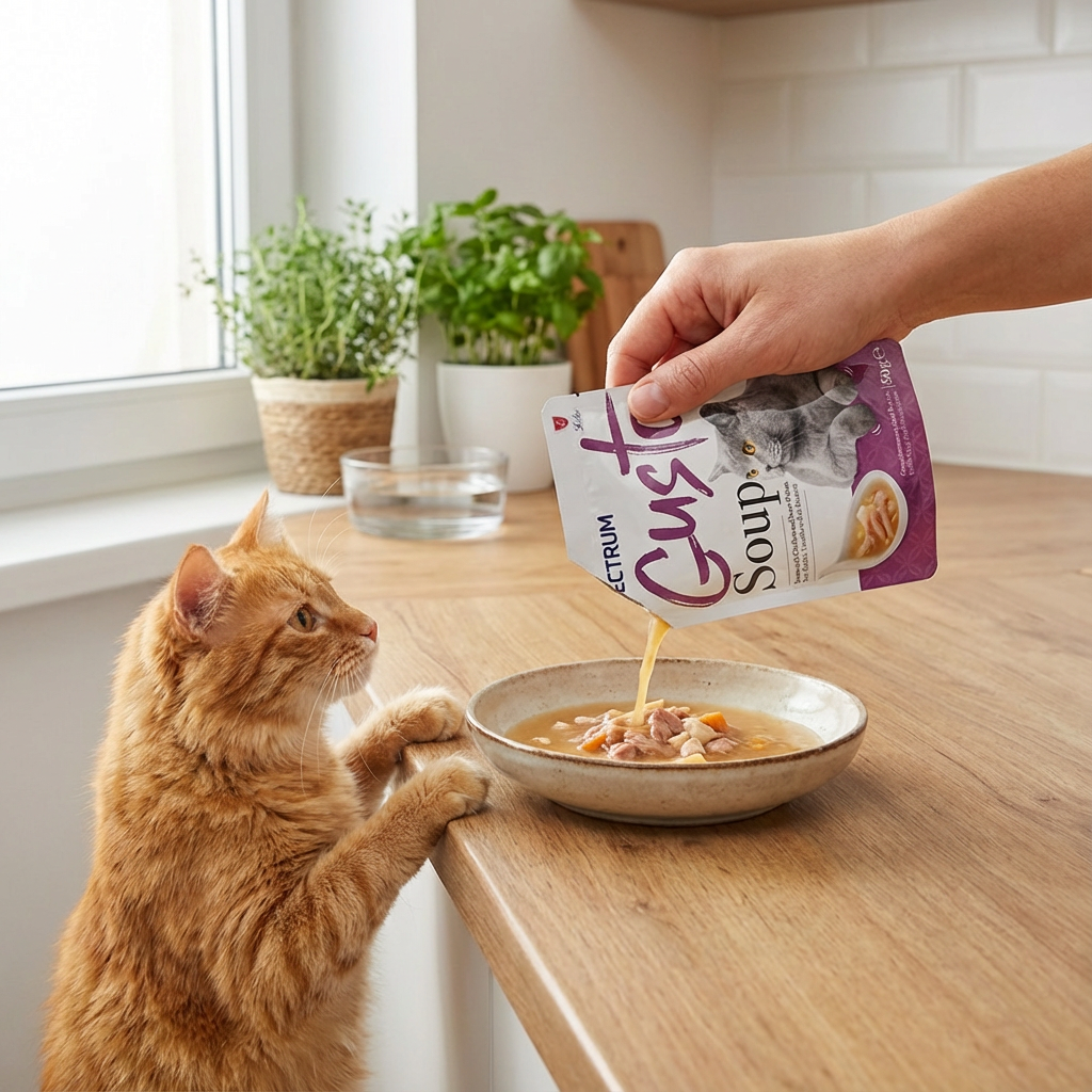 Spectrum Gusto Ton Balıklı Tavuklu ve Tatlı Patatesli Kedi Çorbası 50gr