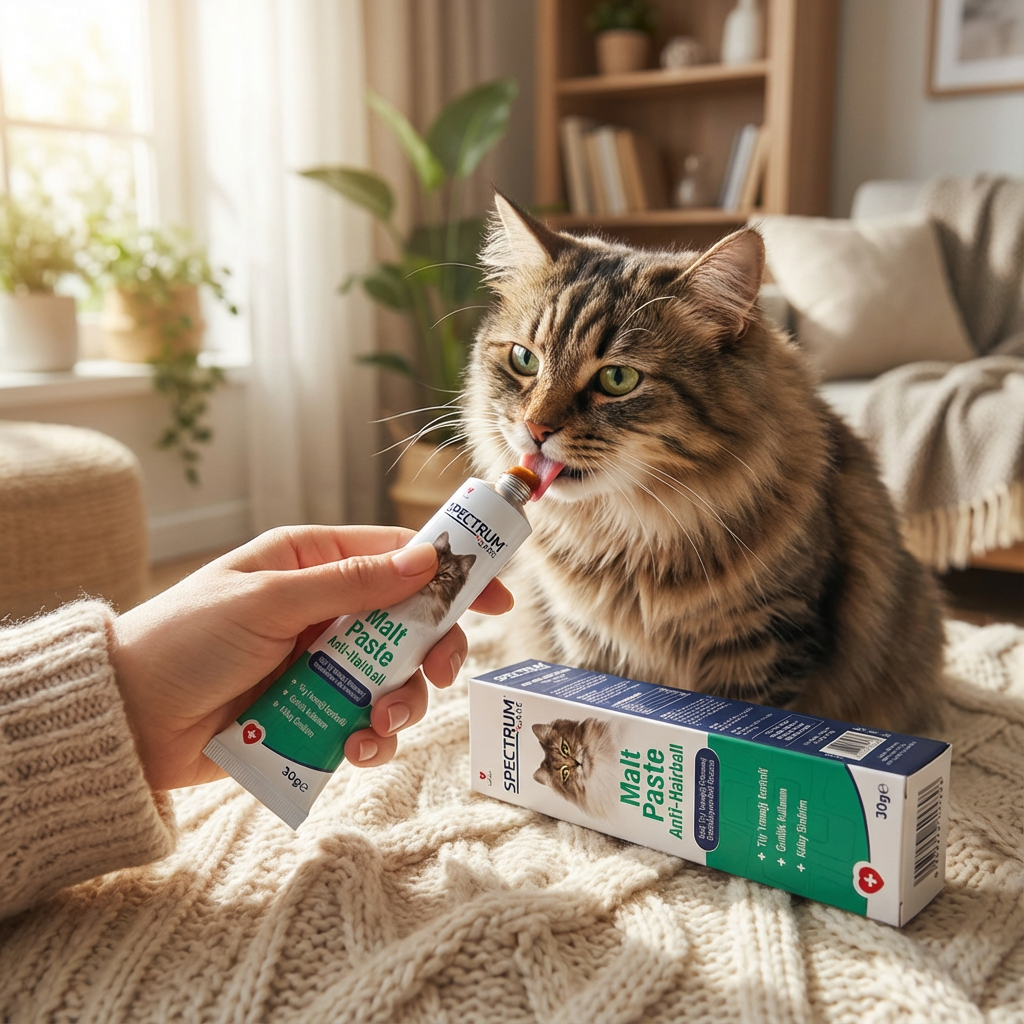 Spectrum Kedi Tüy Yumağı Önlemeyi Destekleyen Malt Macunu 30gr