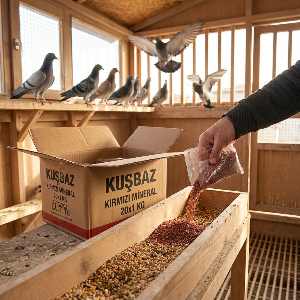 KUŞBAZ KIRMIZI MİNERAL 20x1 KG