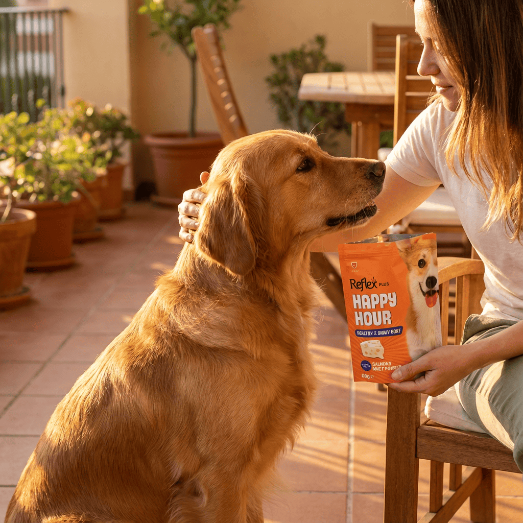 Happy Hour / Healthy & Shiny Coat - Sağlıklı ve Parlak Tüyler için Destekleyici Köpek Ödül Maması 60 Gr