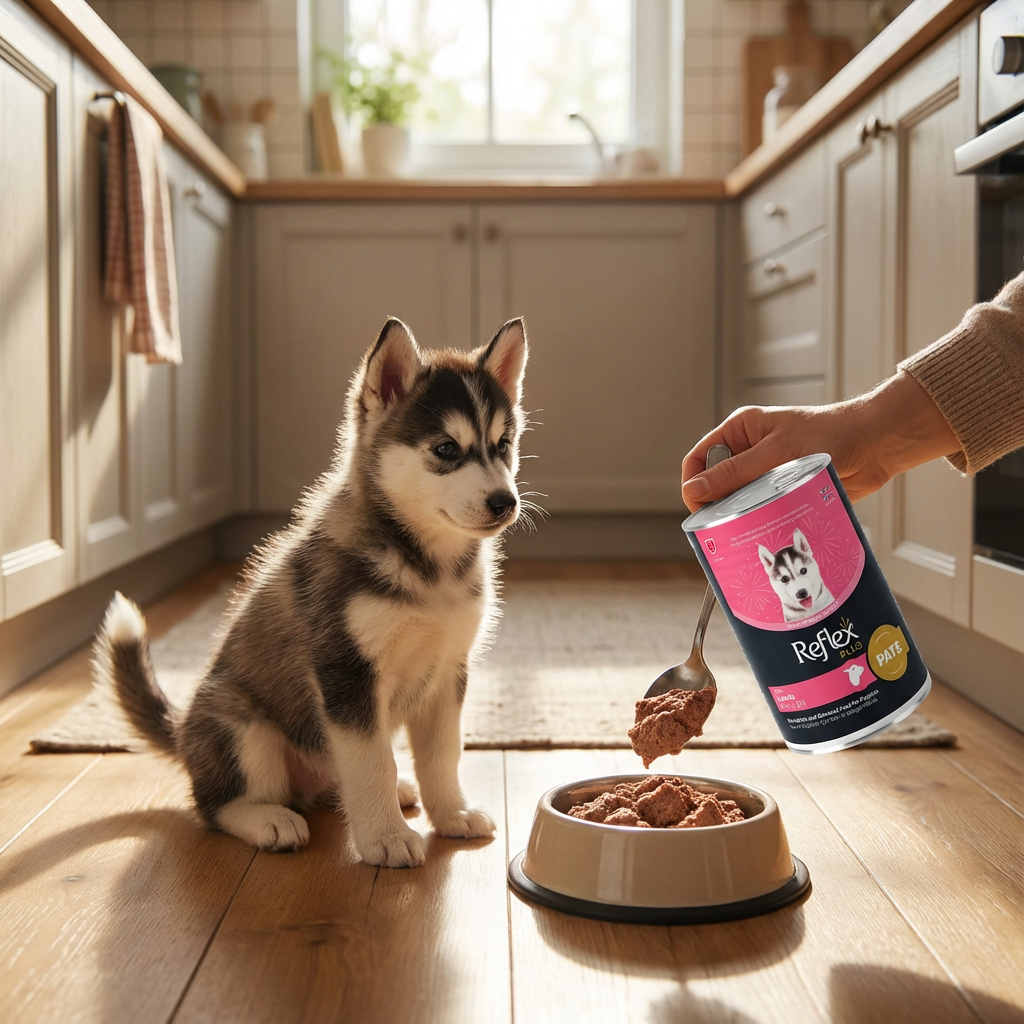 Reflex Plus Pate Kuzu Etli Yavru Köpek Maması 395 Gr