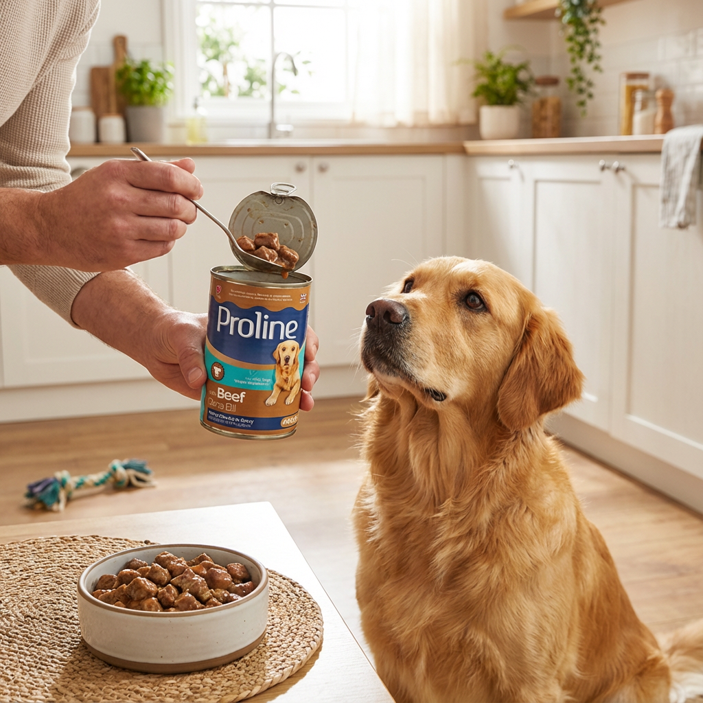 Proline Dana Etli Yetişkin Sos İçinde Et Parçacıklı Konserve Köpek Maması 400GR