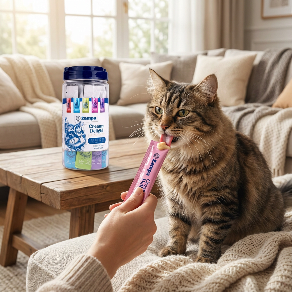 Zampa Creamy Delight Kedi Krema Ödül Maması 30'lu Karışık (16gr x 30)