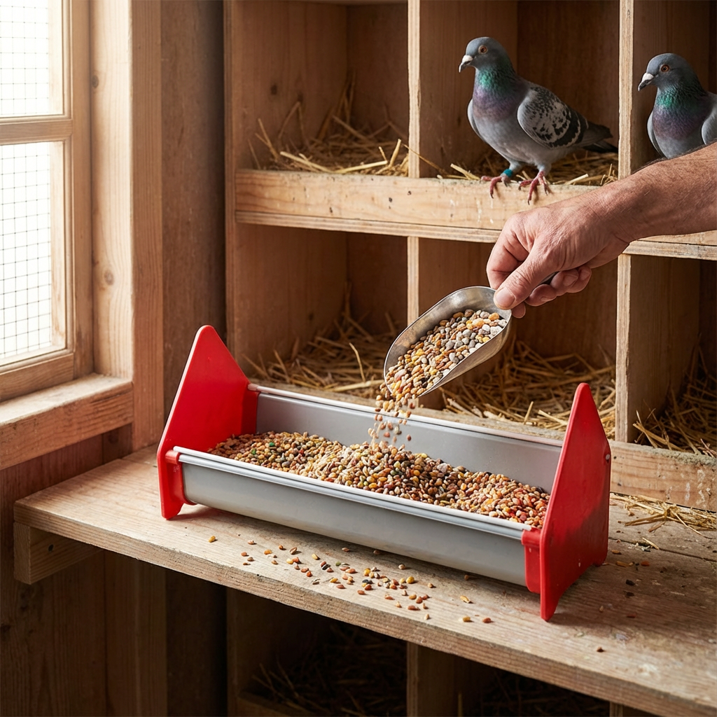 GÜVERCİN YEMLİĞİ 15 CM OLUKLU