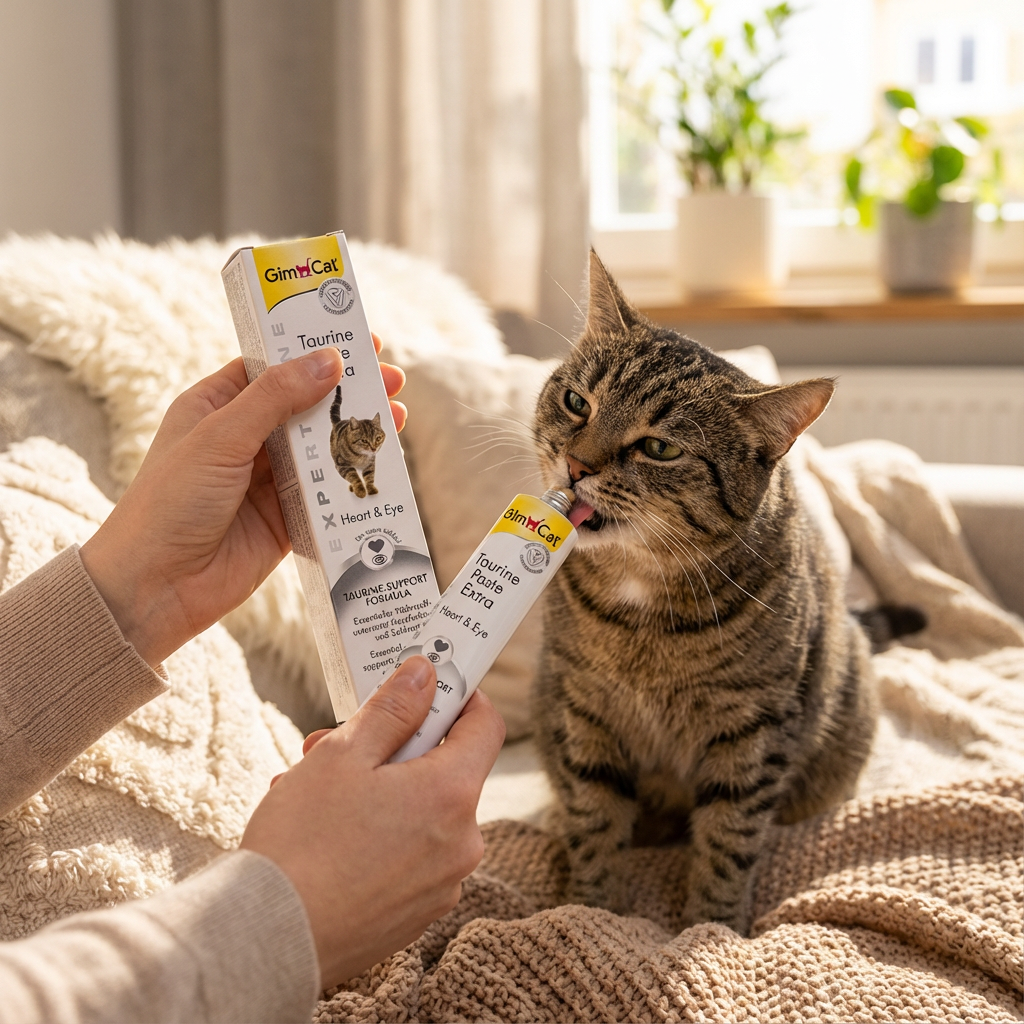 Gimcat Kalp ve Göz Sağlığı Destekleyici Taurinli Kedi Macunu 50 gr