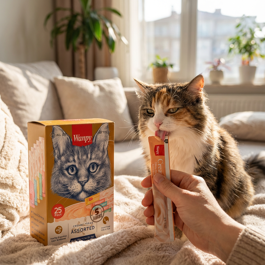 Wanpy Karışık Sıvı Kedi Ödülü 25x14 gr